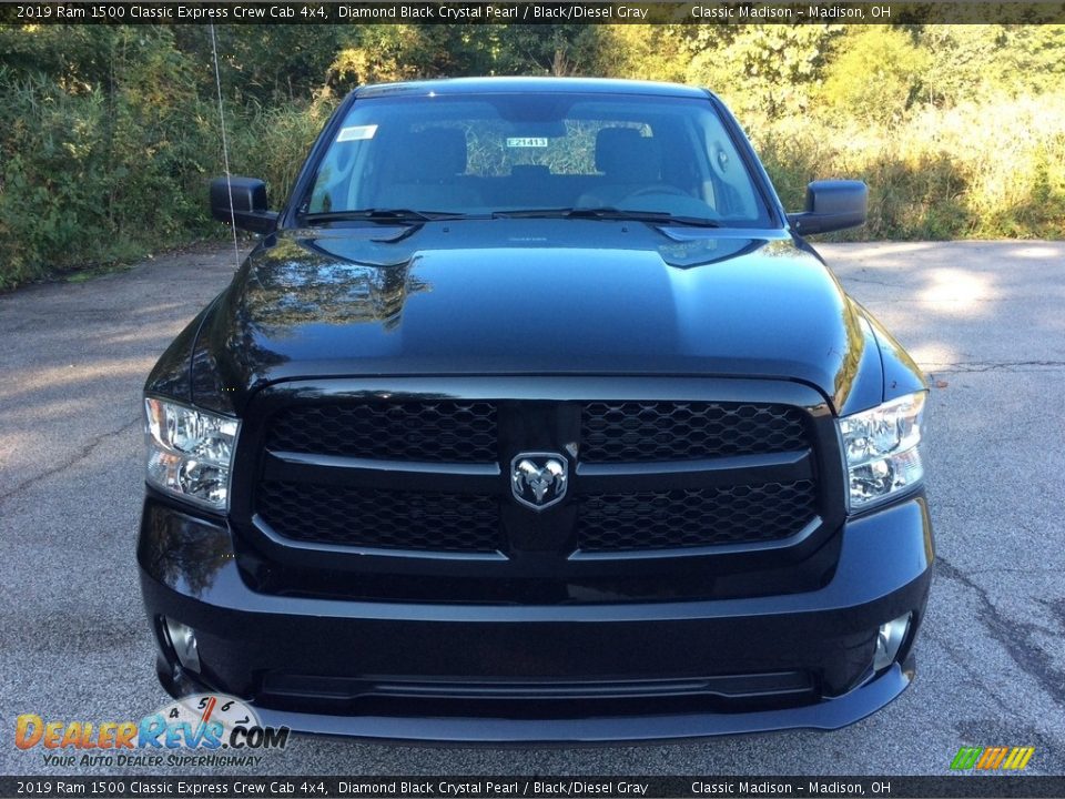 2019 Ram 1500 Classic Express Crew Cab 4x4 Diamond Black Crystal Pearl / Black/Diesel Gray Photo #2