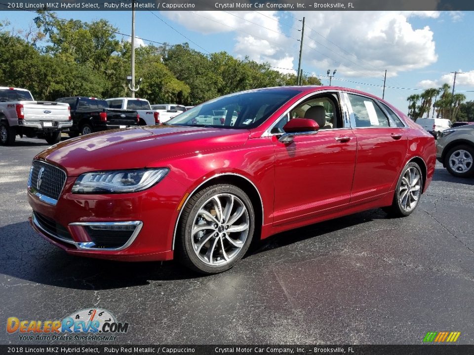 2018 Lincoln MKZ Hybrid Select Ruby Red Metallic / Cappuccino Photo #1