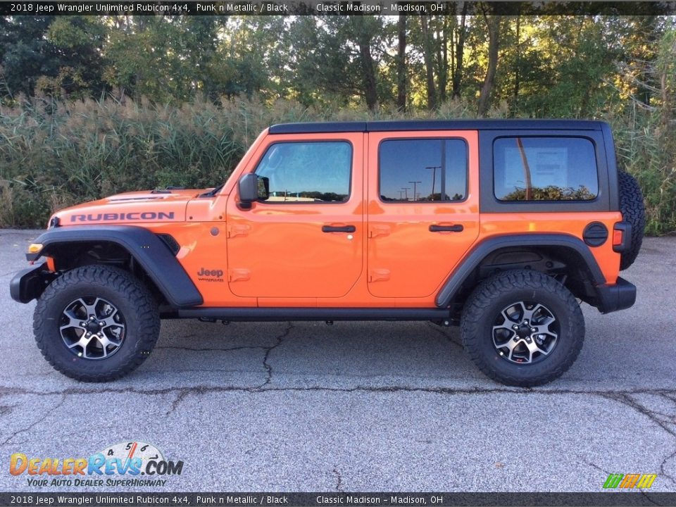 2018 Jeep Wrangler Unlimited Rubicon 4x4 Punk n Metallic / Black Photo #3