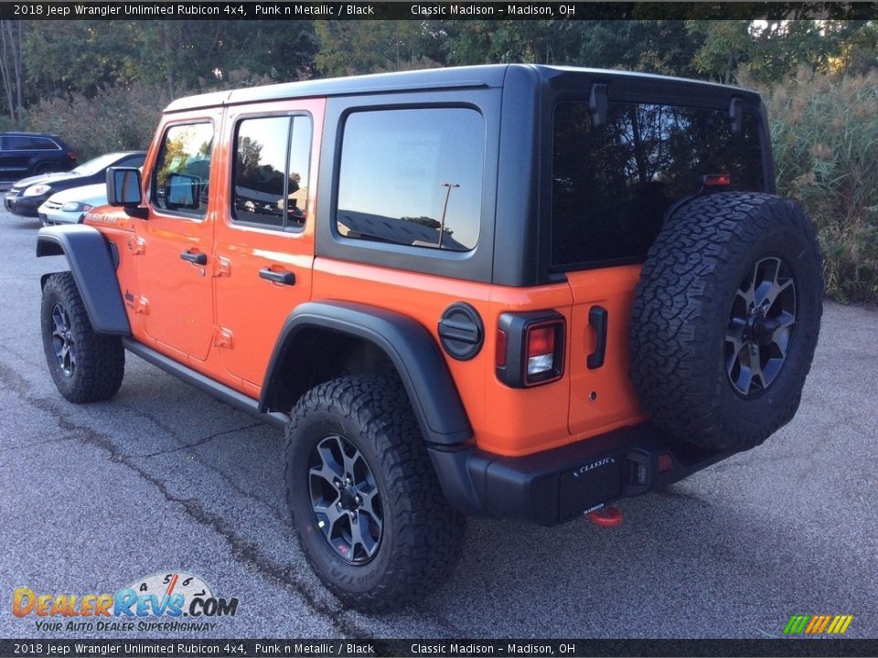 2018 Jeep Wrangler Unlimited Rubicon 4x4 Punk n Metallic / Black Photo #4