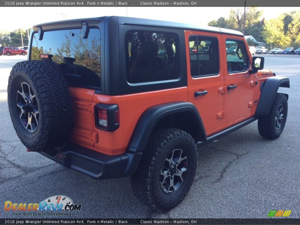 2018 Jeep Wrangler Unlimited Rubicon 4x4 Punk n Metallic / Black Photo #6