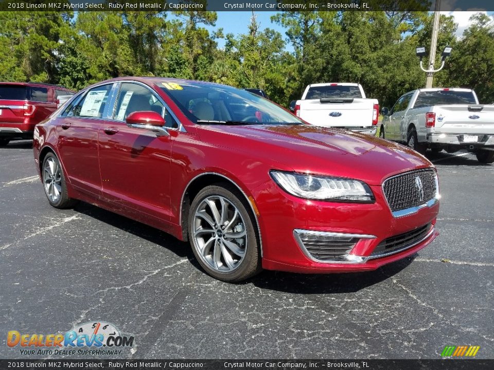 Front 3/4 View of 2018 Lincoln MKZ Hybrid Select Photo #7