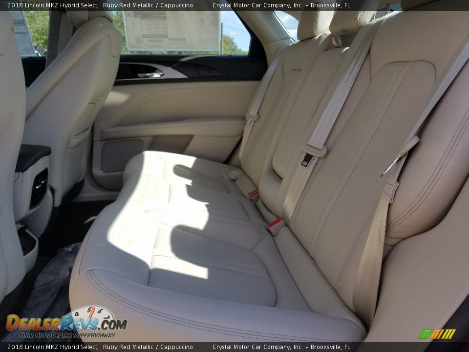 Rear Seat of 2018 Lincoln MKZ Hybrid Select Photo #10
