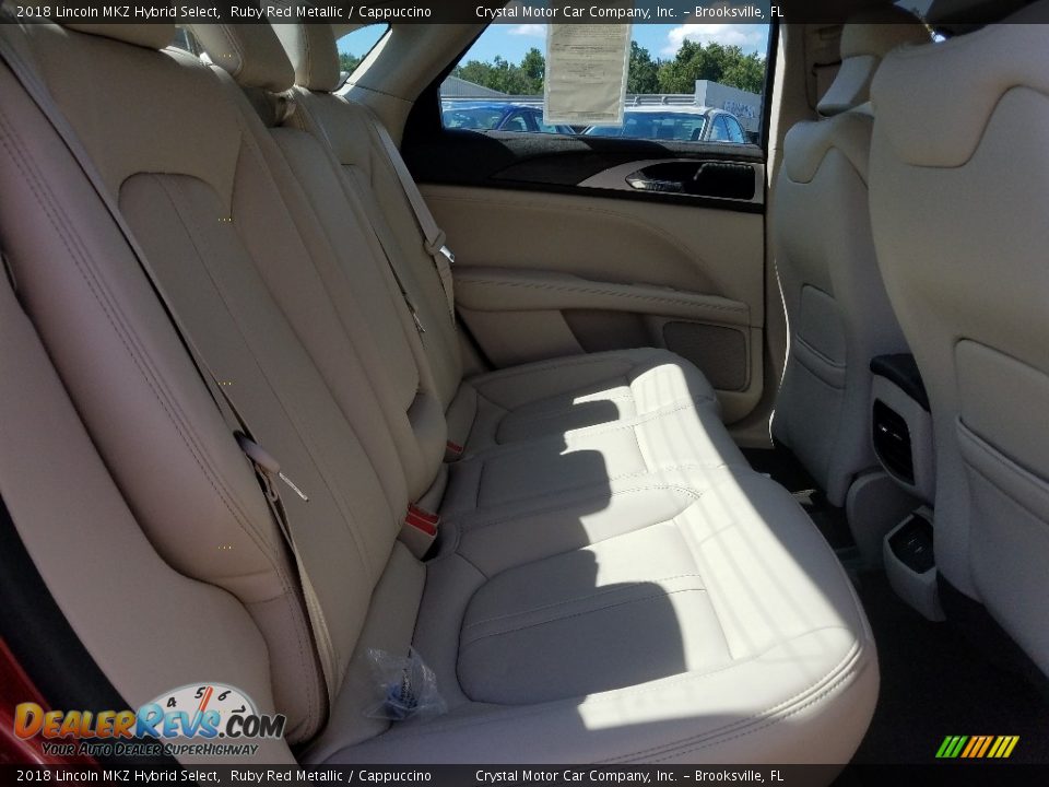 2018 Lincoln MKZ Hybrid Select Ruby Red Metallic / Cappuccino Photo #12