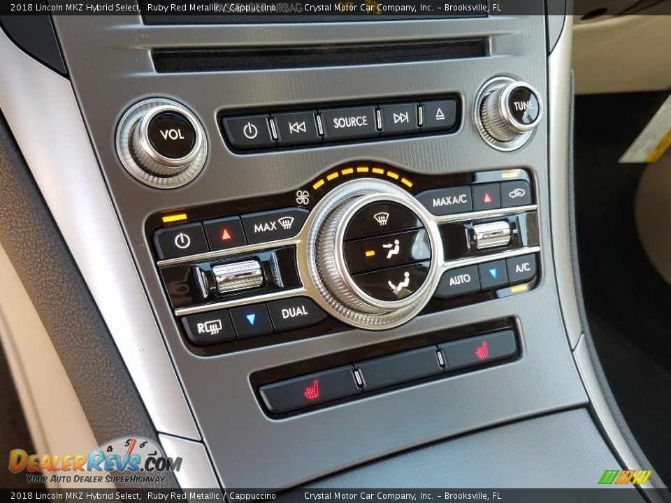 Controls of 2018 Lincoln MKZ Hybrid Select Photo #16