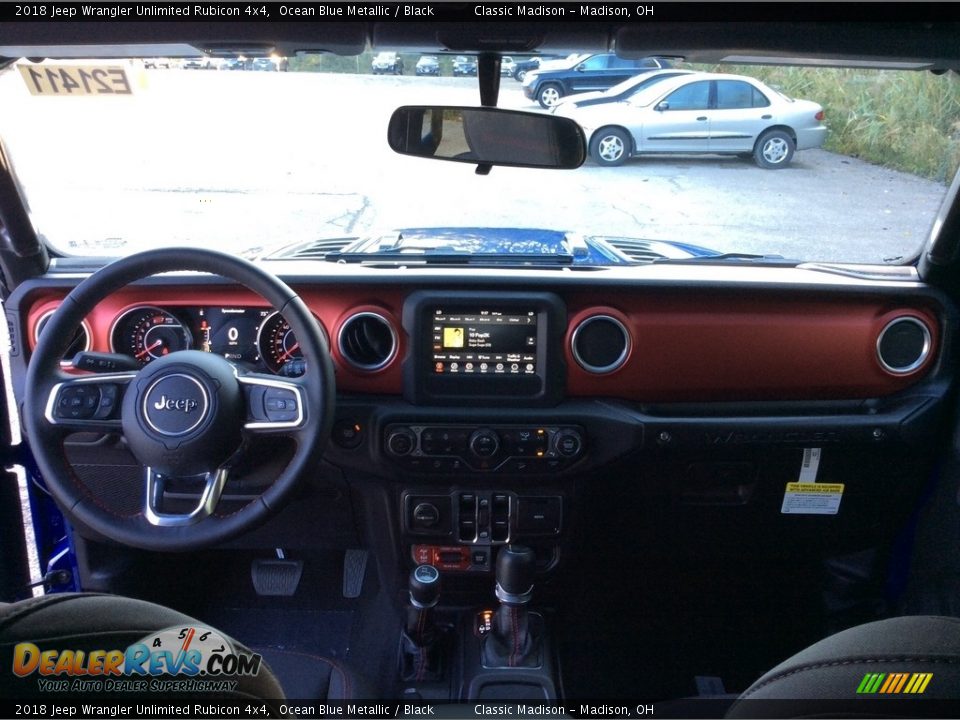 2018 Jeep Wrangler Unlimited Rubicon 4x4 Ocean Blue Metallic / Black Photo #11