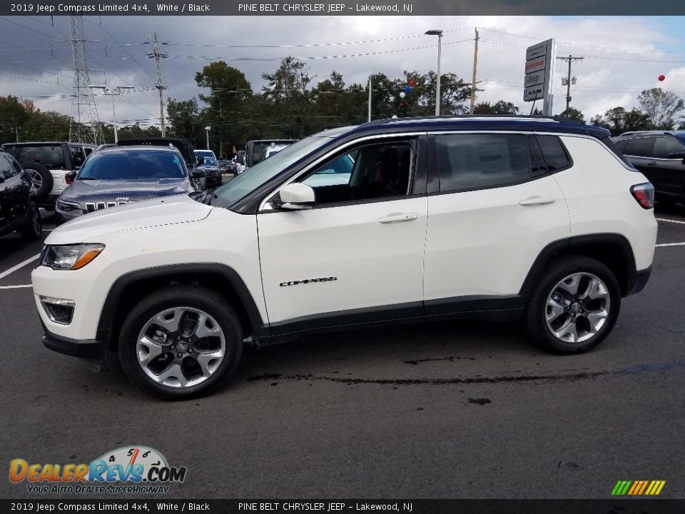 2019 Jeep Compass Limited 4x4 White / Black Photo #3