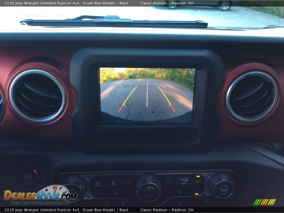 2018 Jeep Wrangler Unlimited Rubicon 4x4 Ocean Blue Metallic / Black Photo #14