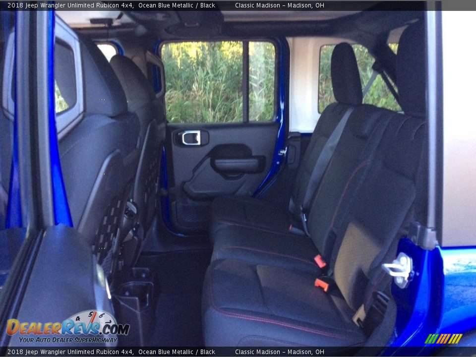 2018 Jeep Wrangler Unlimited Rubicon 4x4 Ocean Blue Metallic / Black Photo #15