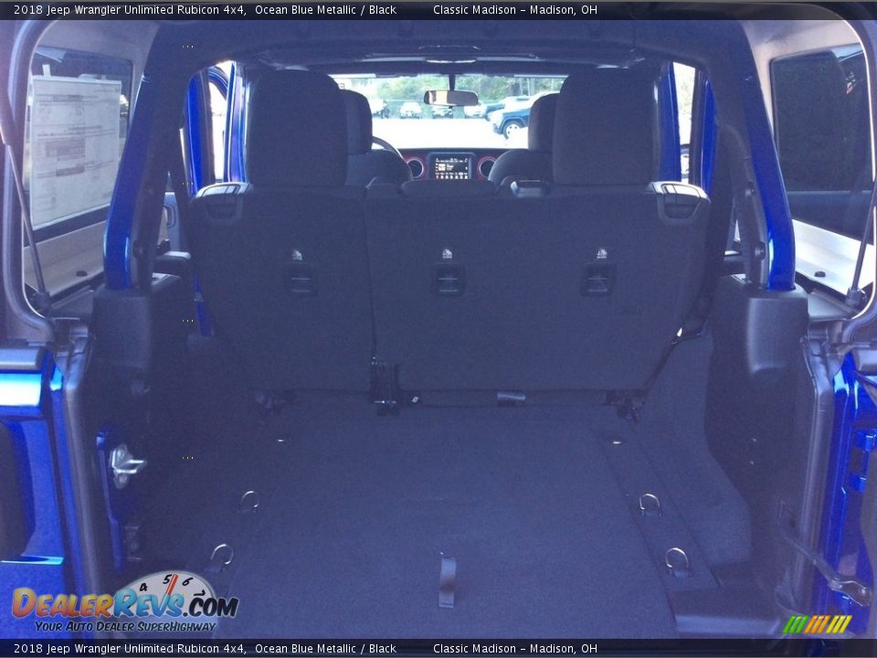 2018 Jeep Wrangler Unlimited Rubicon 4x4 Ocean Blue Metallic / Black Photo #16