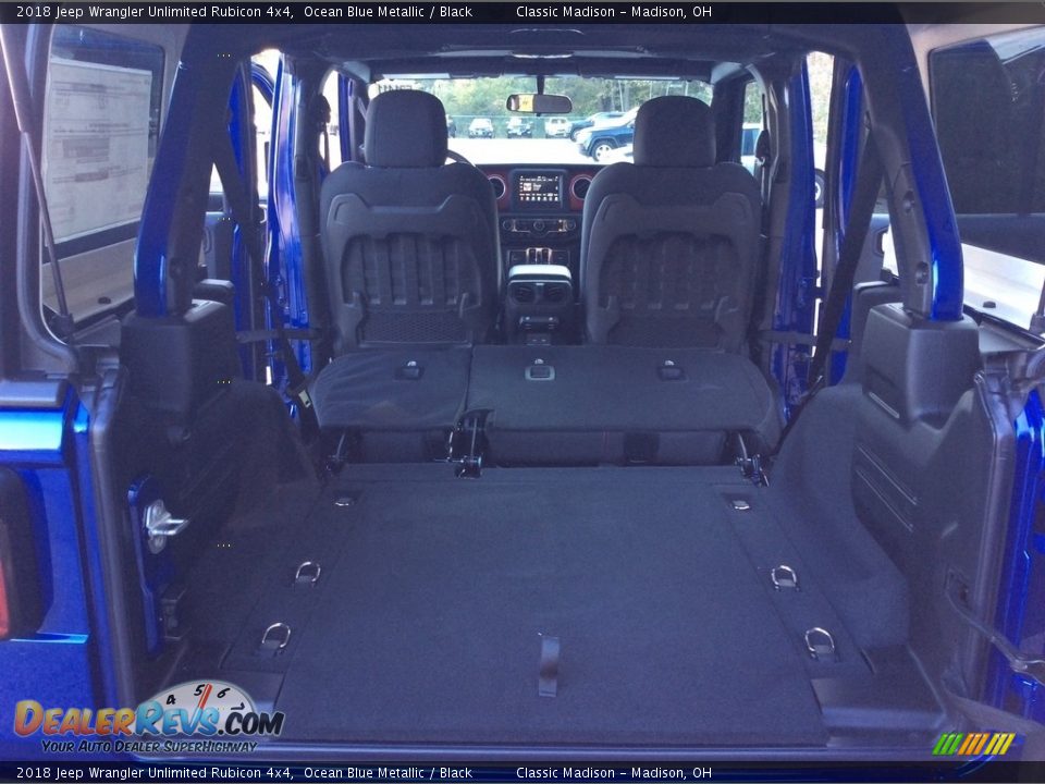 2018 Jeep Wrangler Unlimited Rubicon 4x4 Ocean Blue Metallic / Black Photo #17