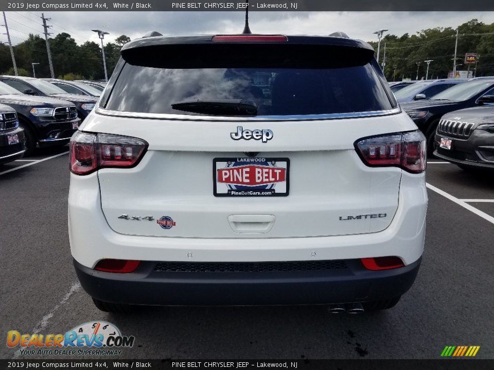 2019 Jeep Compass Limited 4x4 White / Black Photo #5