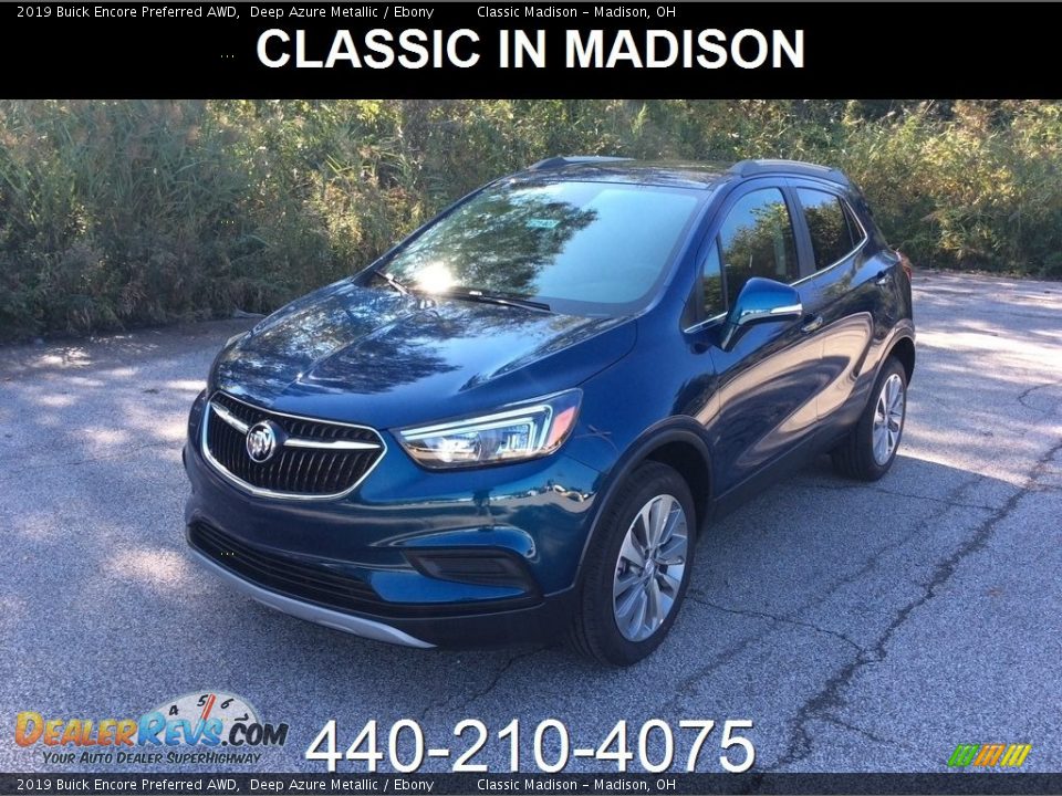 2019 Buick Encore Preferred AWD Deep Azure Metallic / Ebony Photo #1
