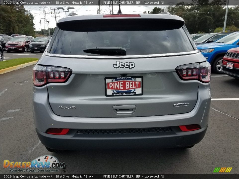 2019 Jeep Compass Latitude 4x4 Billet Silver Metallic / Black Photo #5