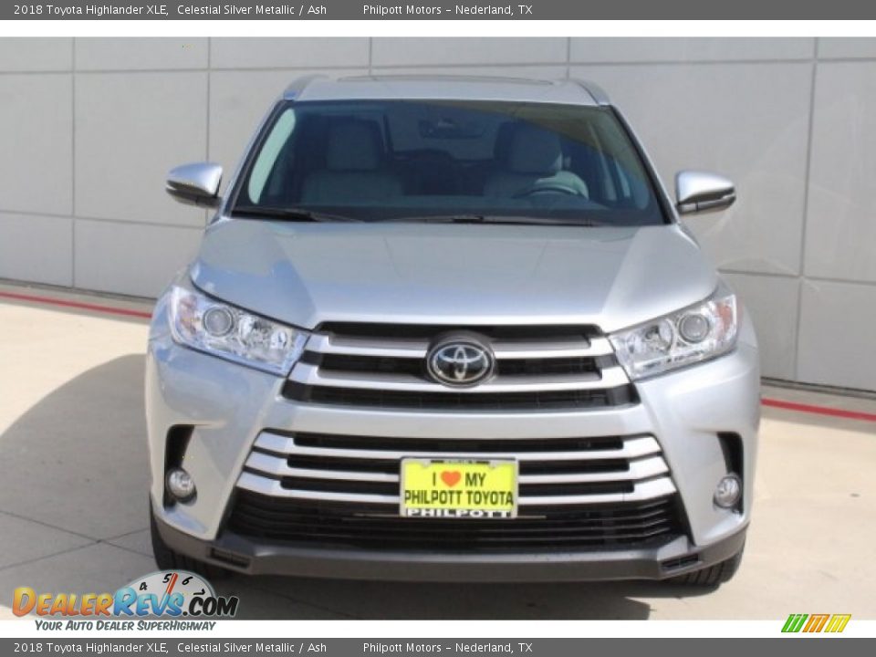 2018 Toyota Highlander XLE Celestial Silver Metallic / Ash Photo #2