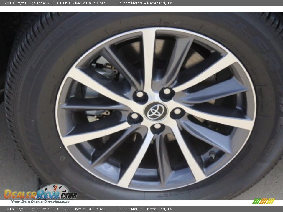 2018 Toyota Highlander XLE Celestial Silver Metallic / Ash Photo #4