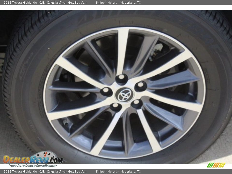 2018 Toyota Highlander XLE Celestial Silver Metallic / Ash Photo #5