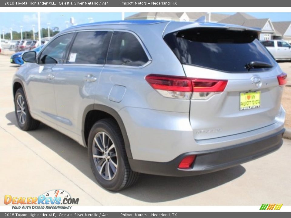 2018 Toyota Highlander XLE Celestial Silver Metallic / Ash Photo #6