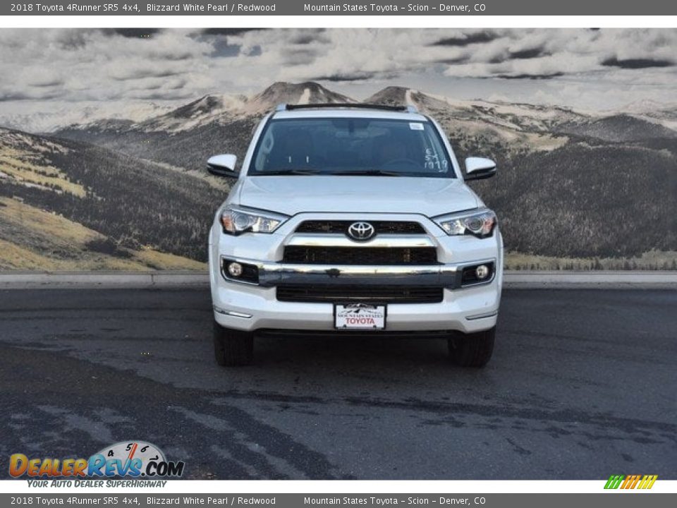 2018 Toyota 4Runner SR5 4x4 Blizzard White Pearl / Redwood Photo #2