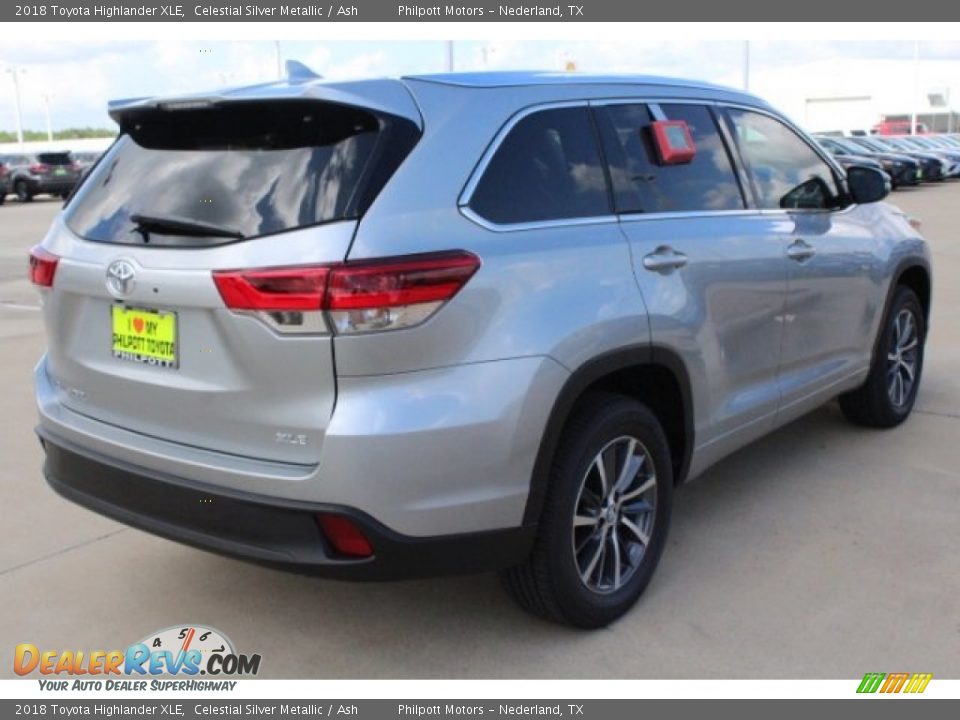 2018 Toyota Highlander XLE Celestial Silver Metallic / Ash Photo #8