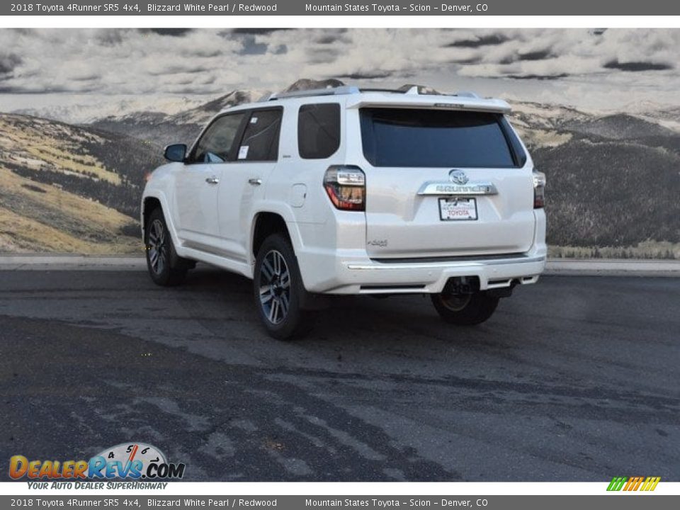 2018 Toyota 4Runner SR5 4x4 Blizzard White Pearl / Redwood Photo #3