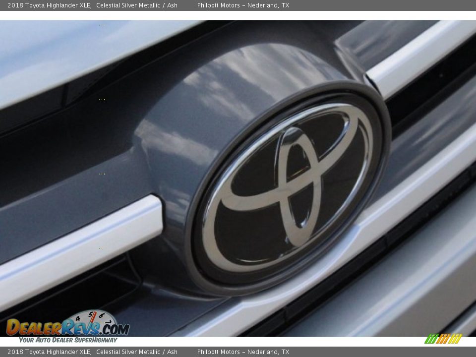2018 Toyota Highlander XLE Celestial Silver Metallic / Ash Photo #11