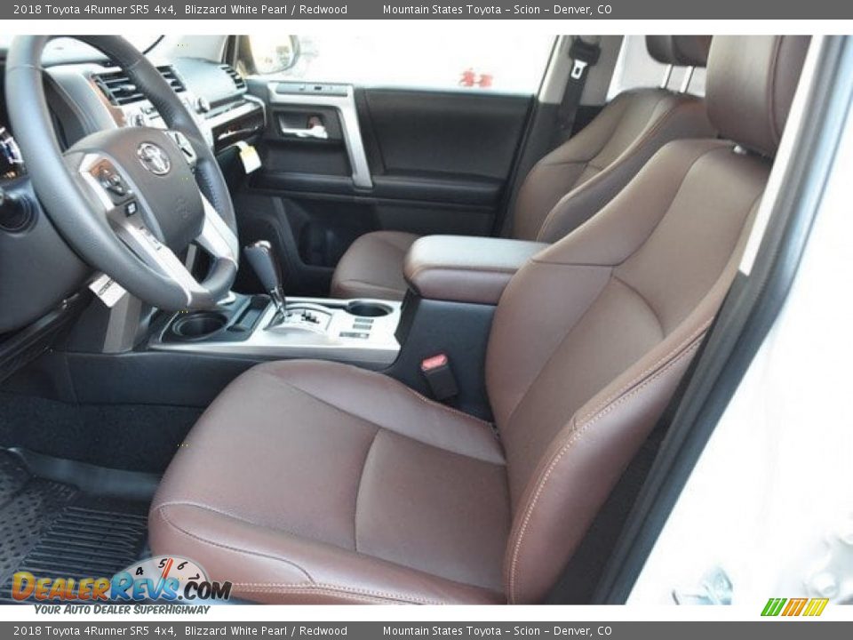 2018 Toyota 4Runner SR5 4x4 Blizzard White Pearl / Redwood Photo #6