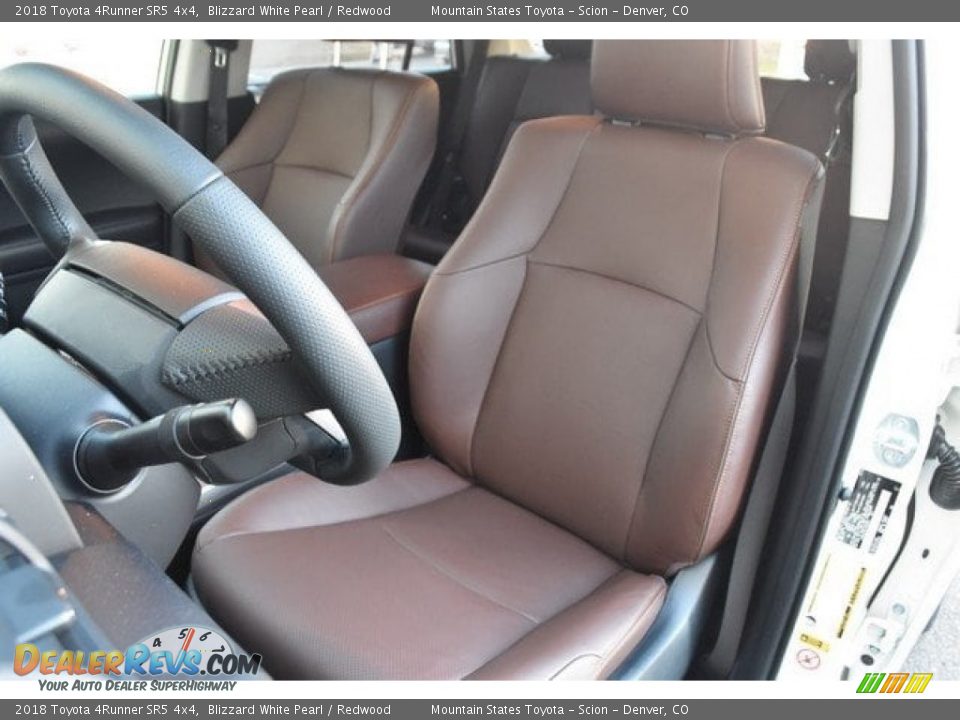 2018 Toyota 4Runner SR5 4x4 Blizzard White Pearl / Redwood Photo #7