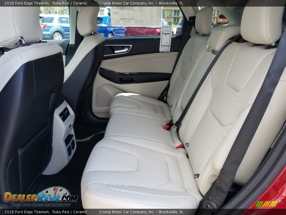 2018 Ford Edge Titanium Ruby Red / Ceramic Photo #10