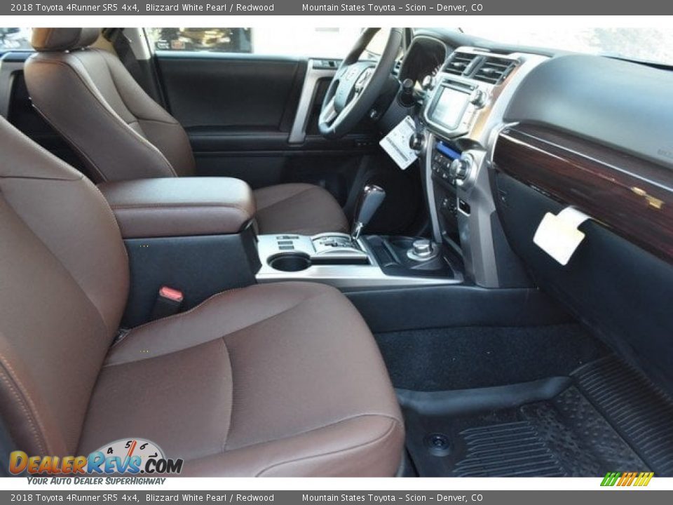2018 Toyota 4Runner SR5 4x4 Blizzard White Pearl / Redwood Photo #12