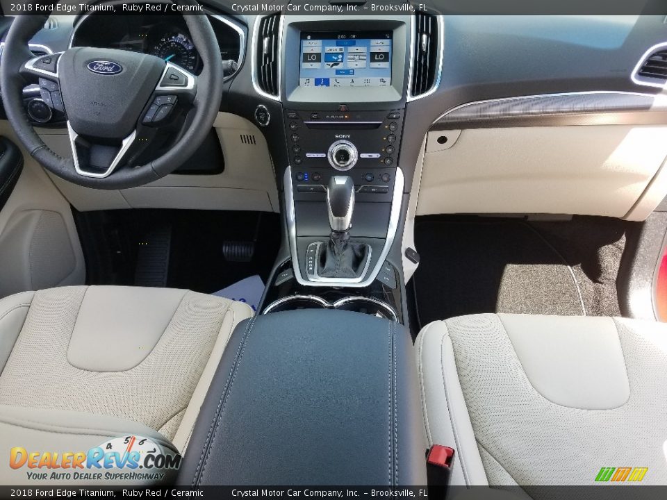 2018 Ford Edge Titanium Ruby Red / Ceramic Photo #13