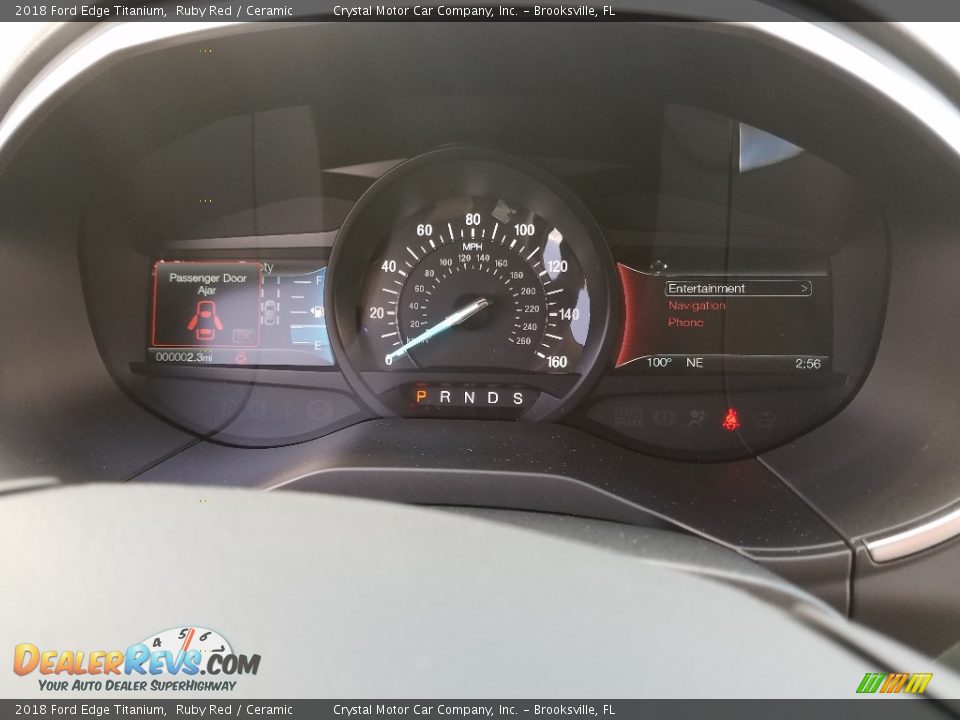 2018 Ford Edge Titanium Ruby Red / Ceramic Photo #14