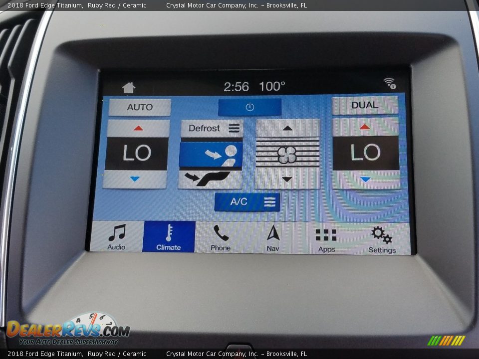 2018 Ford Edge Titanium Ruby Red / Ceramic Photo #15