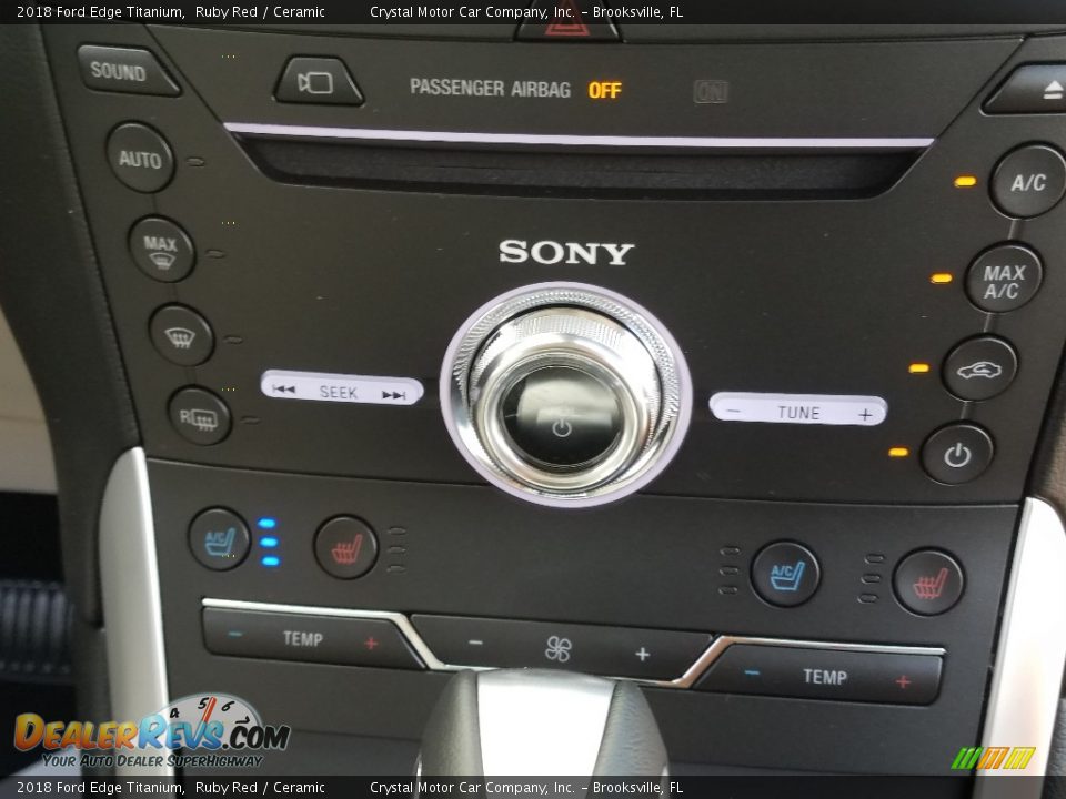 2018 Ford Edge Titanium Ruby Red / Ceramic Photo #16