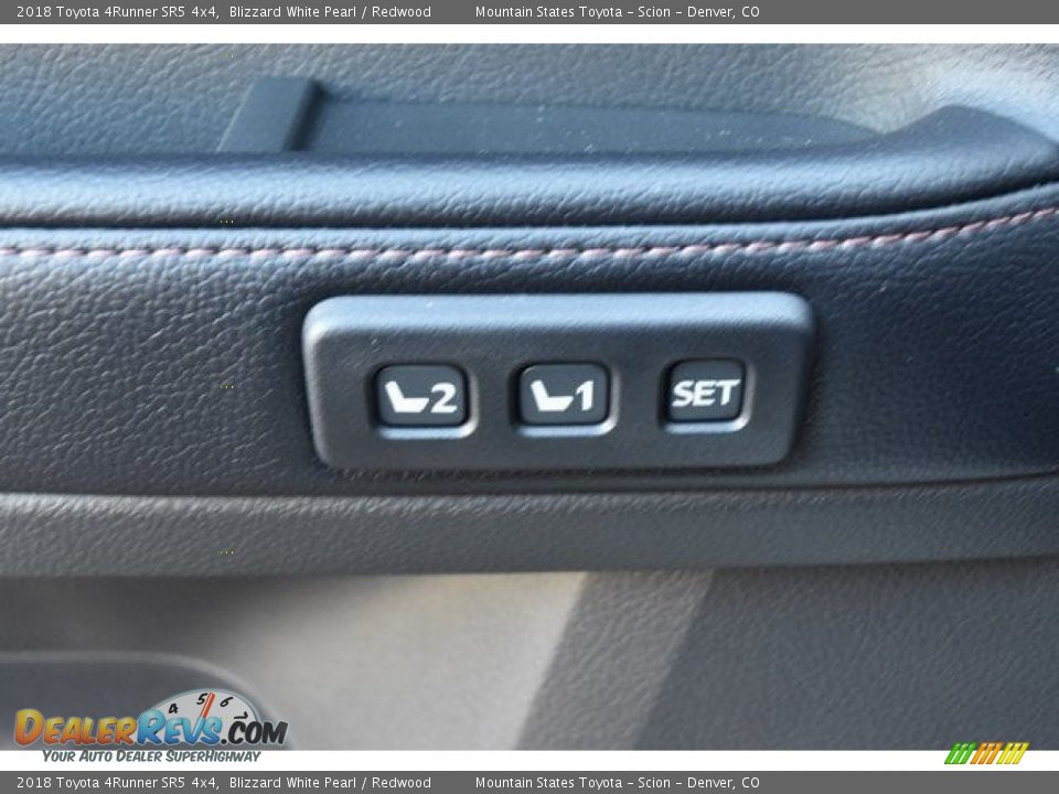 2018 Toyota 4Runner SR5 4x4 Blizzard White Pearl / Redwood Photo #25