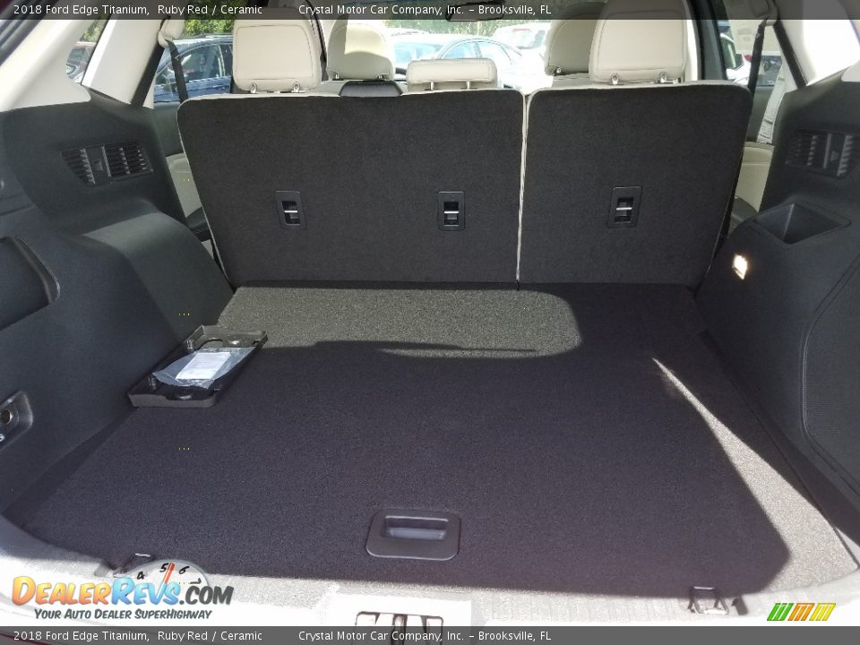 2018 Ford Edge Titanium Ruby Red / Ceramic Photo #19