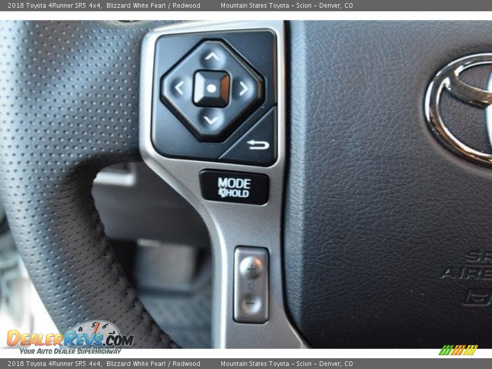 2018 Toyota 4Runner SR5 4x4 Blizzard White Pearl / Redwood Photo #27