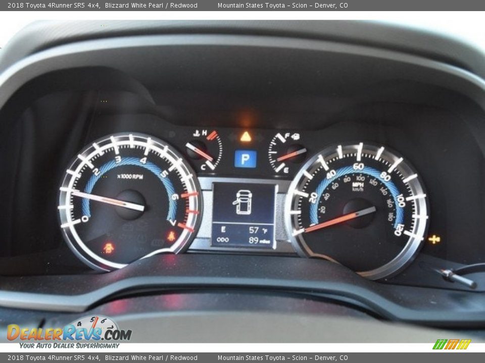 2018 Toyota 4Runner SR5 4x4 Blizzard White Pearl / Redwood Photo #29