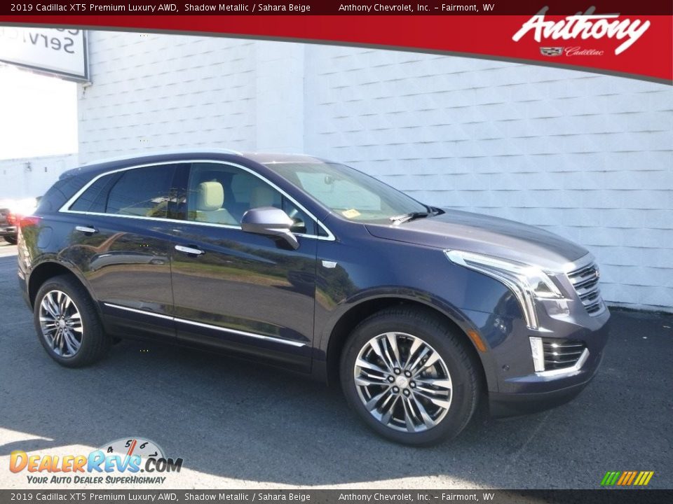 2019 Cadillac XT5 Premium Luxury AWD Shadow Metallic / Sahara Beige Photo #1