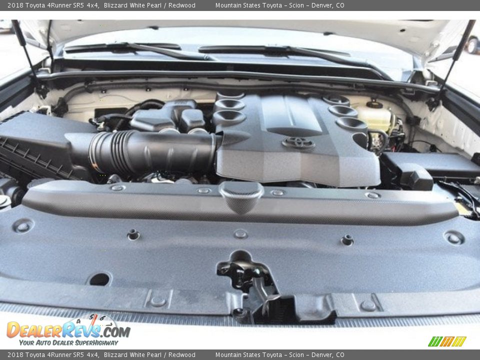 2018 Toyota 4Runner SR5 4x4 Blizzard White Pearl / Redwood Photo #32