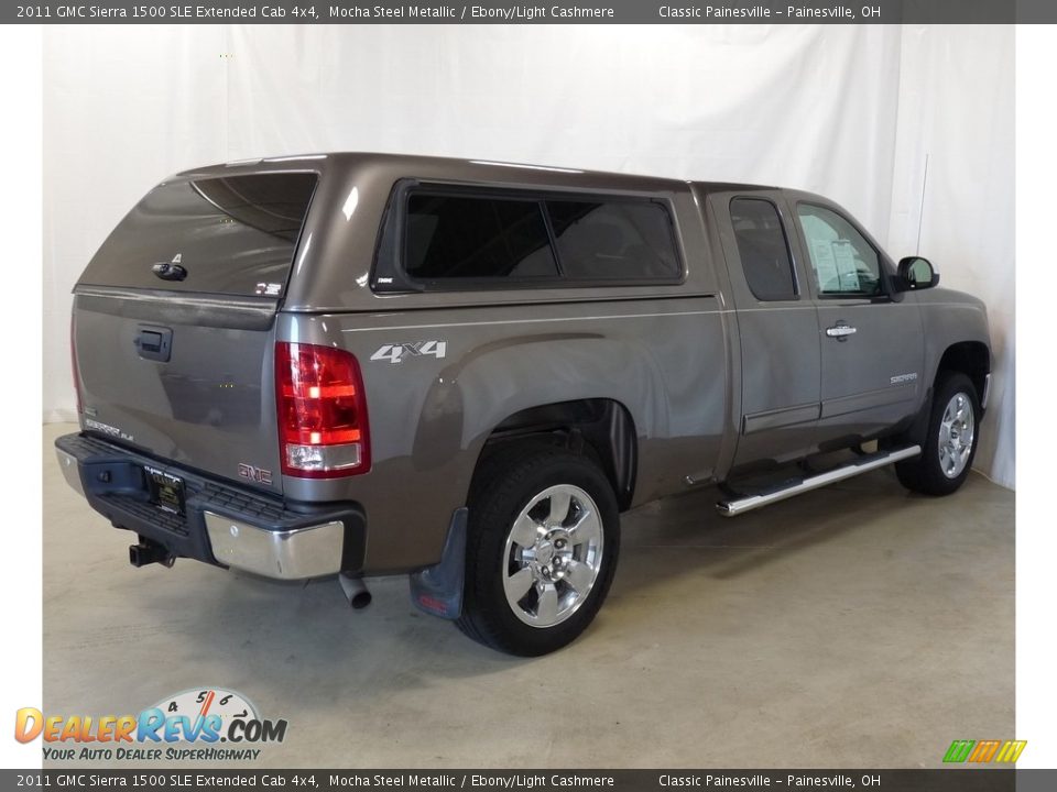 2011 GMC Sierra 1500 SLE Extended Cab 4x4 Mocha Steel Metallic / Ebony/Light Cashmere Photo #2