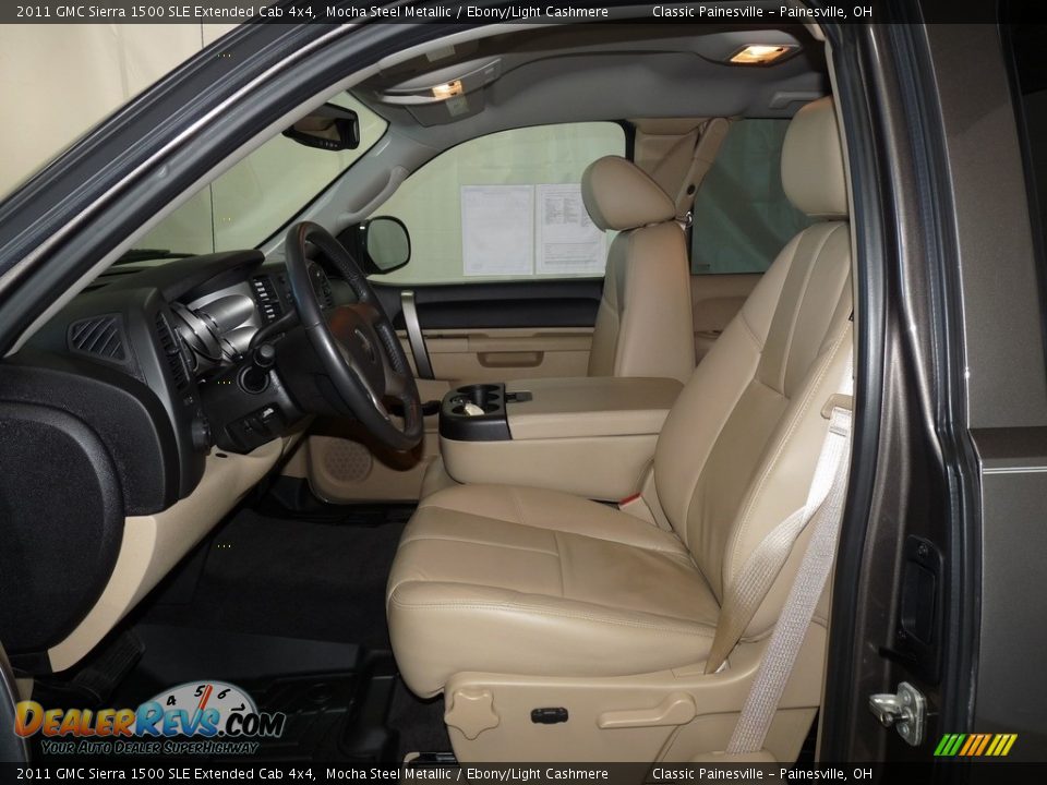 2011 GMC Sierra 1500 SLE Extended Cab 4x4 Mocha Steel Metallic / Ebony/Light Cashmere Photo #7