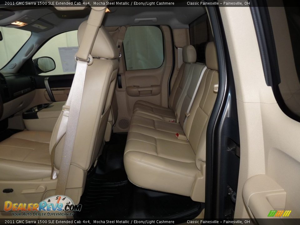 2011 GMC Sierra 1500 SLE Extended Cab 4x4 Mocha Steel Metallic / Ebony/Light Cashmere Photo #8