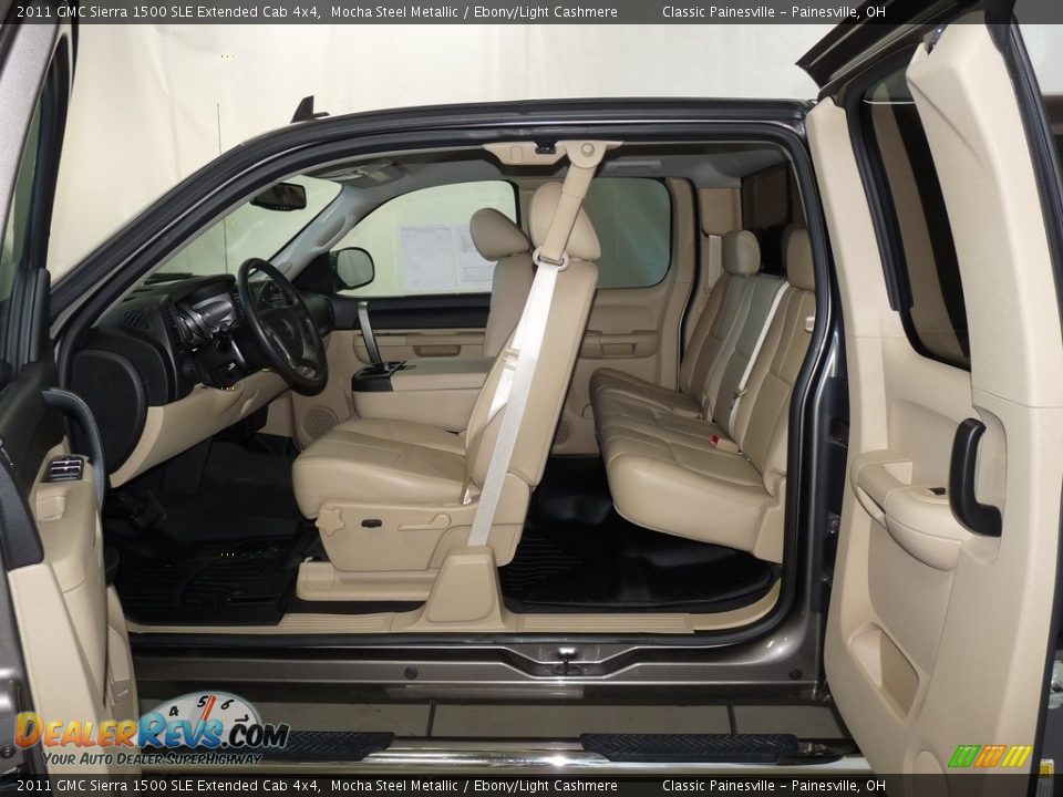 2011 GMC Sierra 1500 SLE Extended Cab 4x4 Mocha Steel Metallic / Ebony/Light Cashmere Photo #9