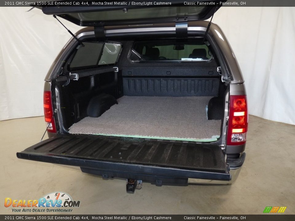 2011 GMC Sierra 1500 SLE Extended Cab 4x4 Mocha Steel Metallic / Ebony/Light Cashmere Photo #10