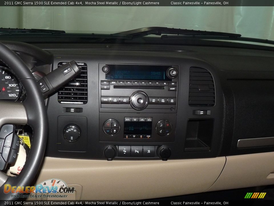 2011 GMC Sierra 1500 SLE Extended Cab 4x4 Mocha Steel Metallic / Ebony/Light Cashmere Photo #14