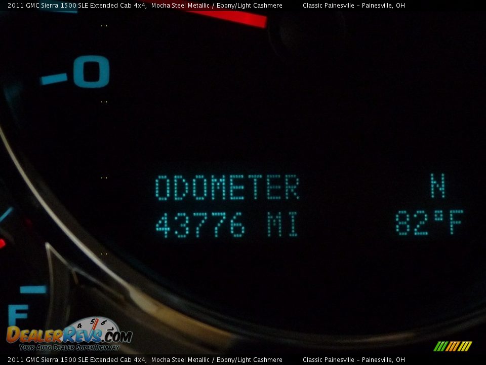 2011 GMC Sierra 1500 SLE Extended Cab 4x4 Mocha Steel Metallic / Ebony/Light Cashmere Photo #16