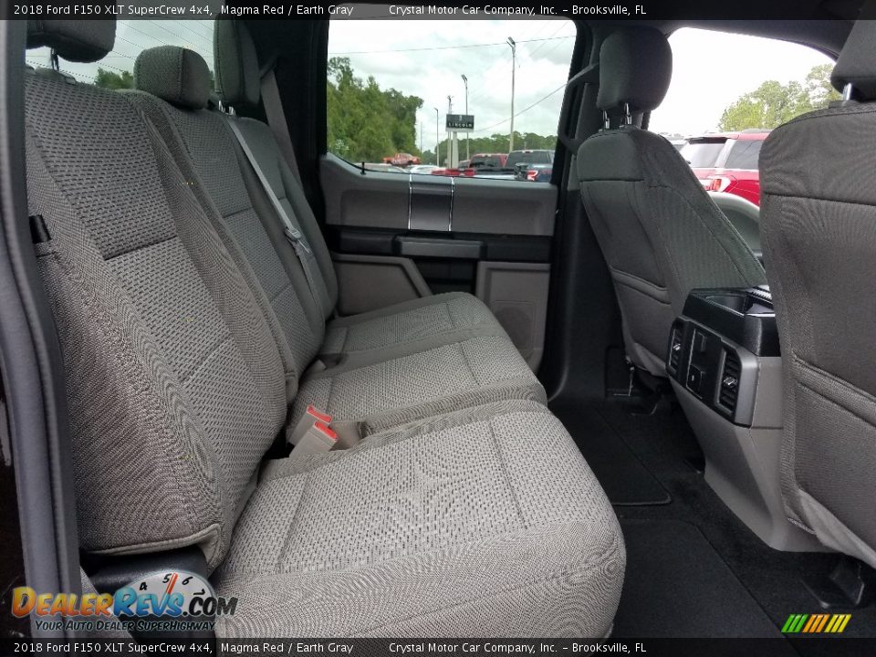 2018 Ford F150 XLT SuperCrew 4x4 Magma Red / Earth Gray Photo #10