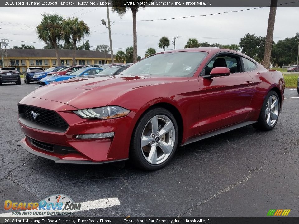 2018 Ford Mustang EcoBoost Fastback Ruby Red / Ebony Photo #1