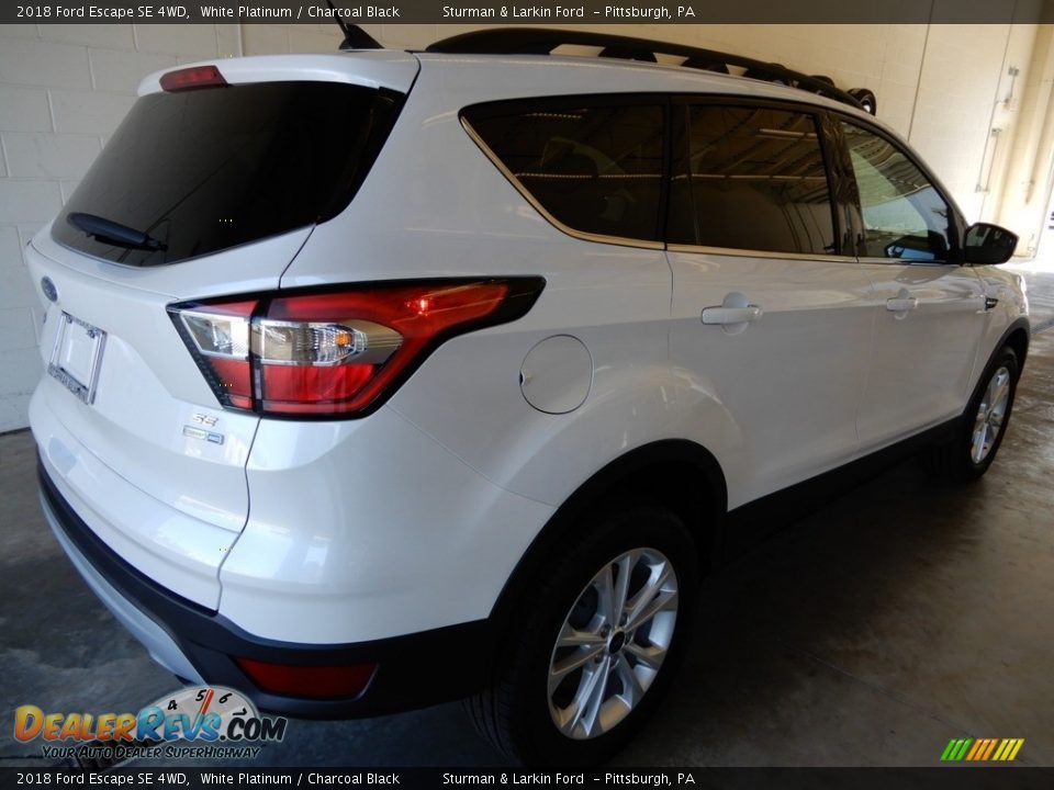 2018 Ford Escape SE 4WD White Platinum / Charcoal Black Photo #2